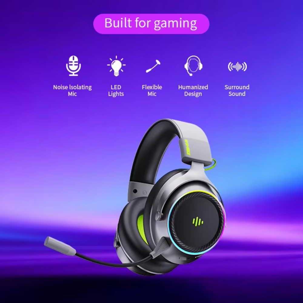 Gaming Headphones Over Ear High-protein Headphone 7.1 Surround Sound Earphone for PSP/XBOX
