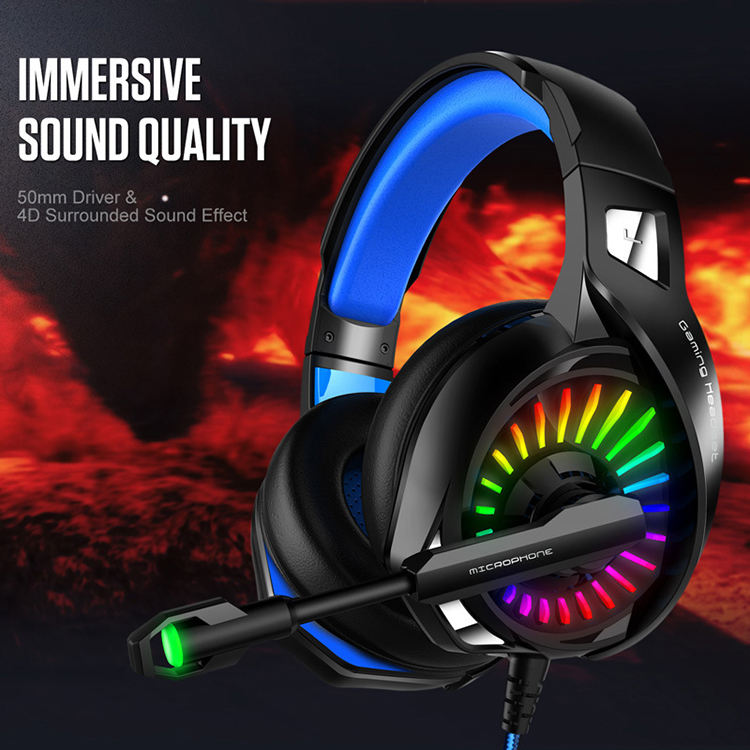 Gaming Headset for PC Gamer Headphones with Microphone