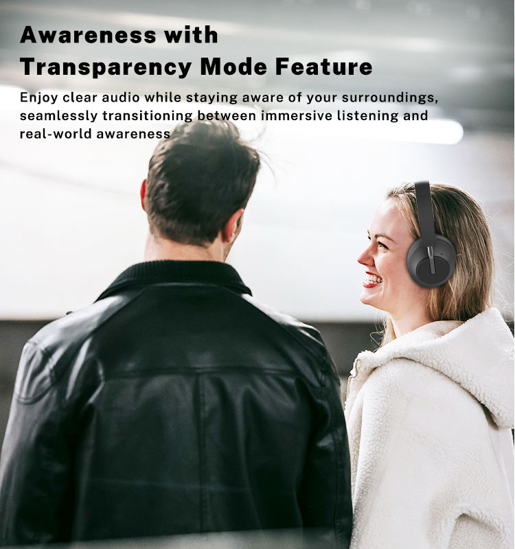 Wireless Over-ear Headset Active Noise Cancelling Headphones USB-C Lossless Audio Experience