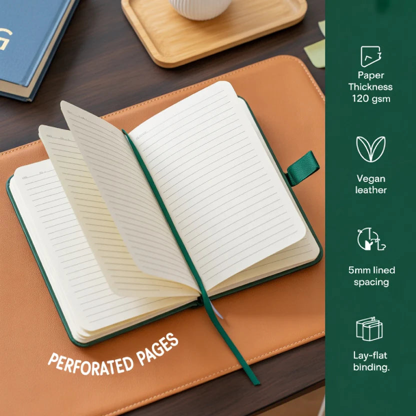 A4 Lined Journal Notebook, 8.5 x 11.5 inch, A4 160 Lined Pages