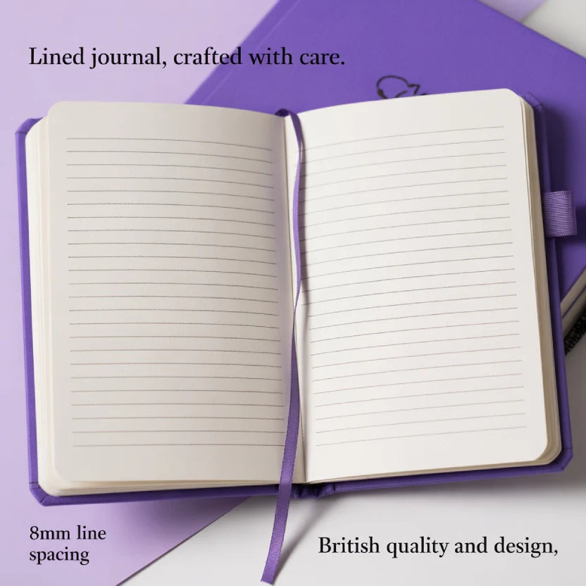 A5 Leather Journal Notebook, 5.8 x 8.3 inch, A5 160 Lined Pages