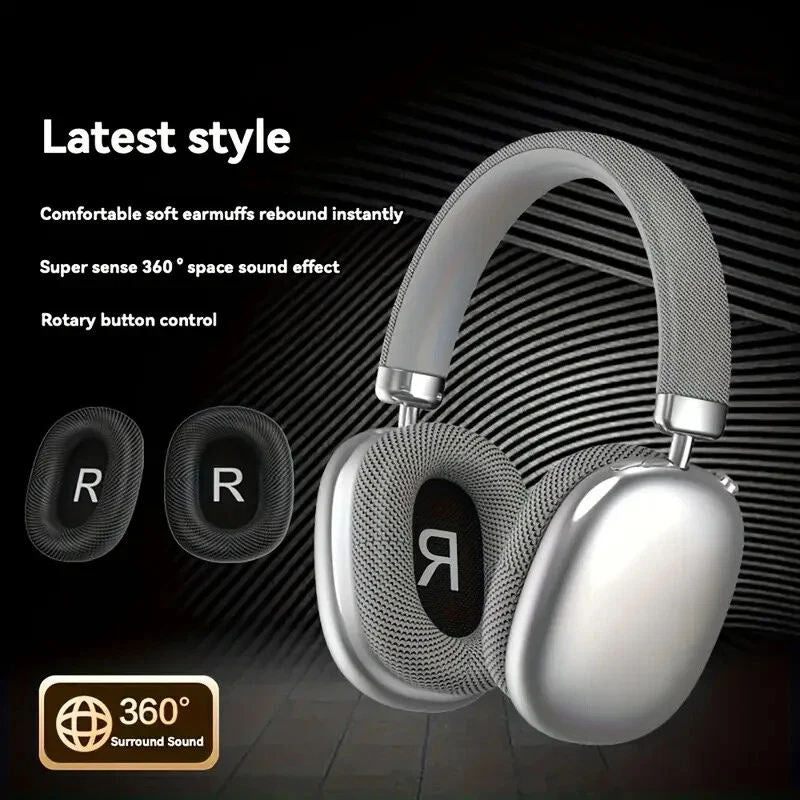 Bluetooth Over-Ear Headphone Gaming Headset with Noise Cancelling Feature