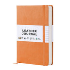 Lined Leather Journal Notebook, 5.8 x 8.3 inch, A5 160 Lined Pages