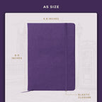 A5 Leather Journal Notebook, 5.8 x 8.3 inch, A5 160 Lined Pages