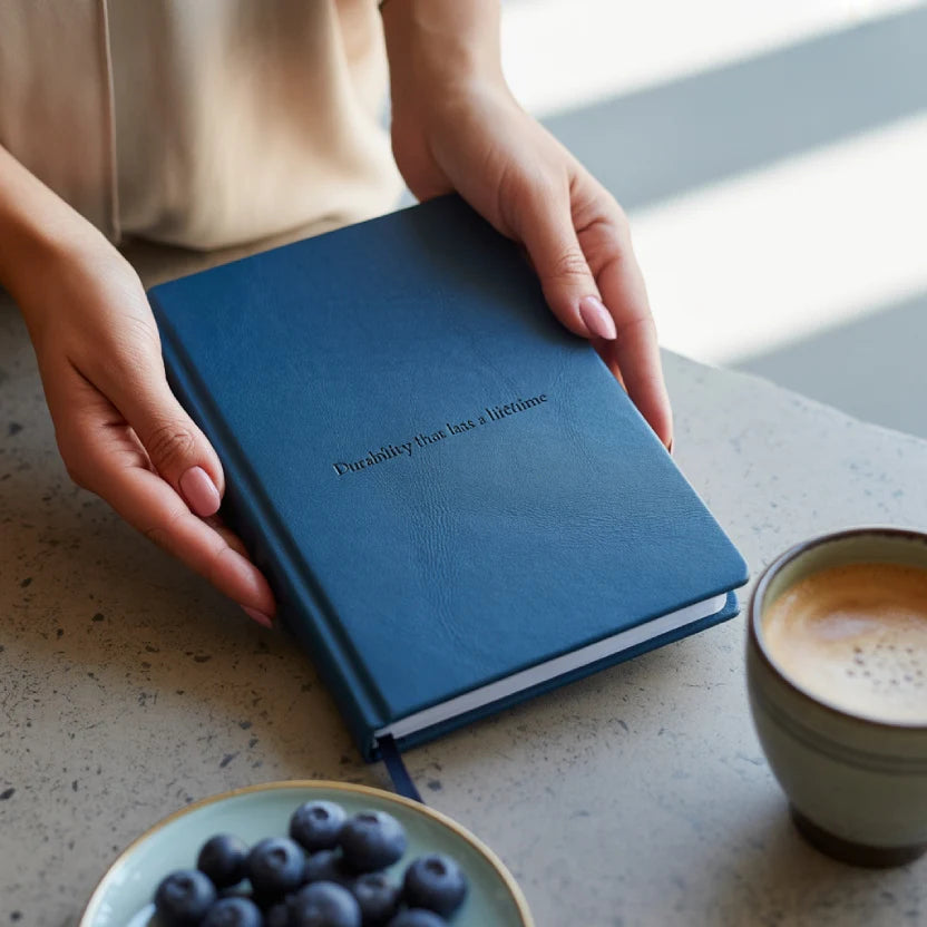 Journal Notebook, 8.5 x 11.5 inch, A4 160 Lined Pages, Hardcover Leather Journals for Women, Men