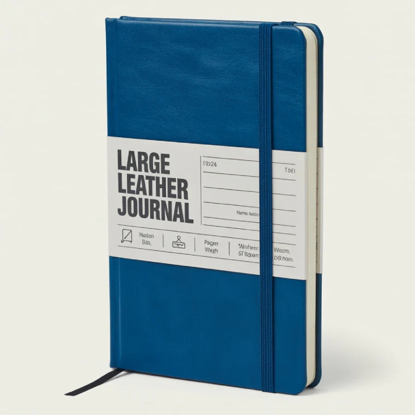 Journal Notebook, 8.5 x 11.5 inch, A4 160 Lined Pages, Hardcover Leather Journals for Women, Men