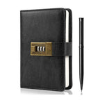 Journal with Lock, Password Journal Kit, A6 PU Leather Journal with Gift Box