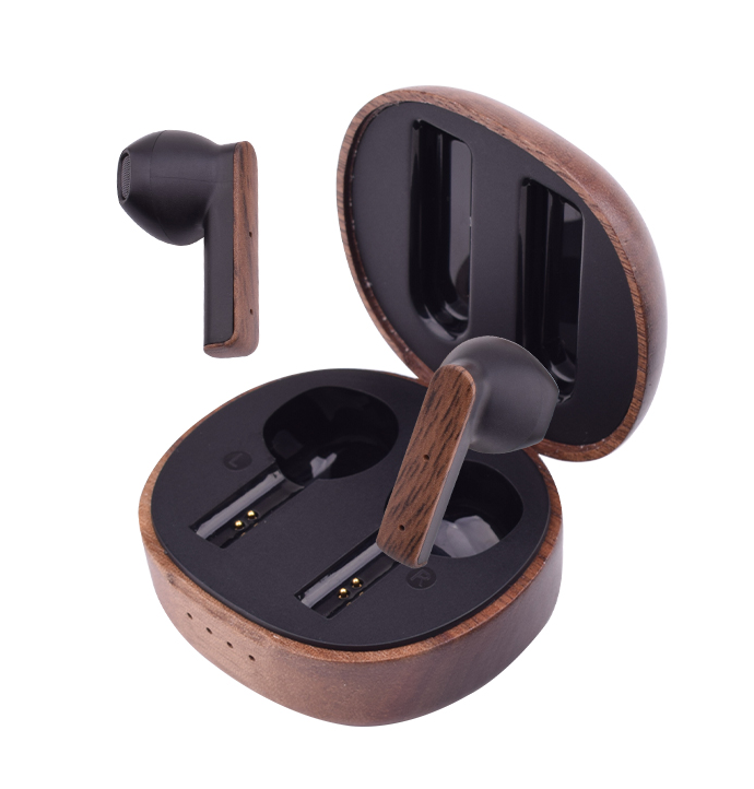 Wireless Earbuds Long Battery Life High Quality Solid Wood Wireless Earbuds For iphone Android