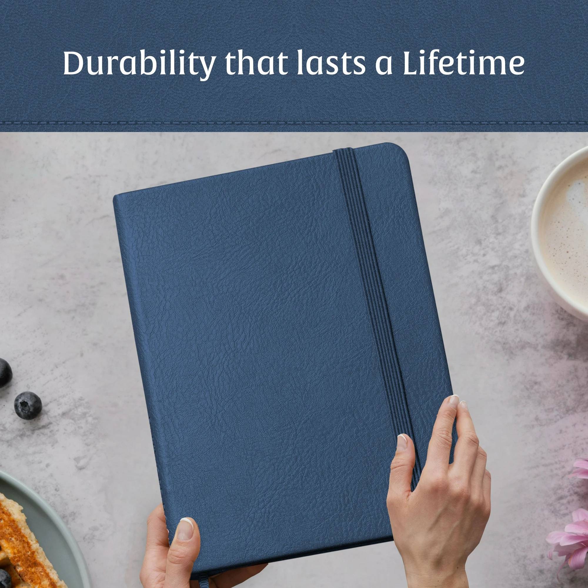 Journal Notebook, 8.5 x 11.5 inch, A4 160 Lined Pages, Hardcover Leather Journals for Women, Men