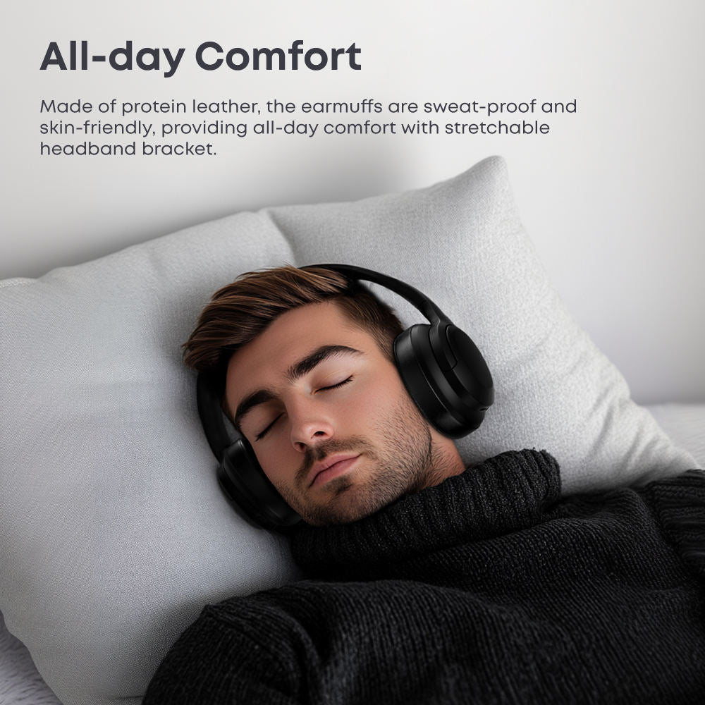 Noise Cancelling Gaming Headphones Over Ear Wireless Headphones Sports Waterproof