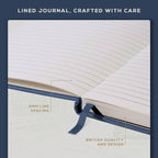 Journal Notebook, 8.5 x 11.5 inch, A4 160 Lined Pages, Hardcover Leather Journals for Women, Men