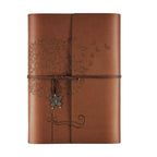 Leather Journal Notebook, Refillable Writing Planner for Women, A5 Size (6.3 x 9.3 Inches)