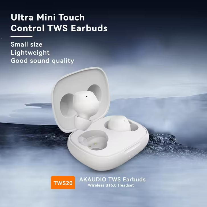 True Wireless Earbuds With Big Bass Bluetooth 5.3 30H Long Playtime 2 Mics for AI Clear Calls