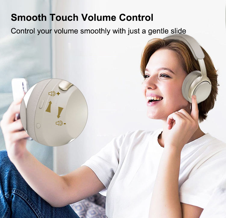 Wireless Bluetooth Headphones BT 5.3 LE Audio Auracast Active Noise Cancelling Over-ear Headphones