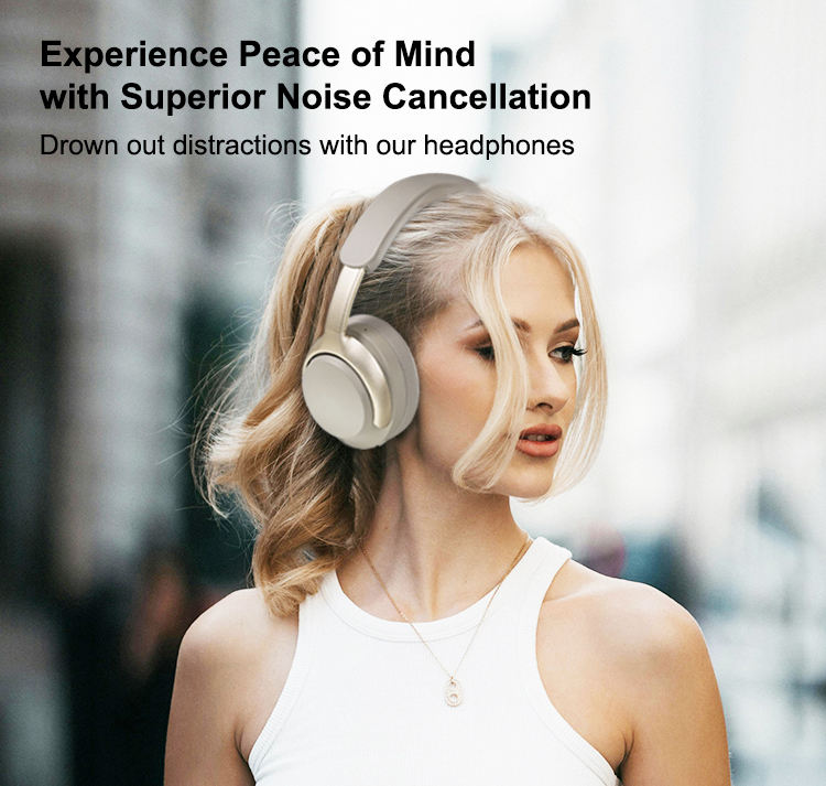Wireless Bluetooth Headphones BT 5.3 LE Audio Auracast Active Noise Cancelling Over-ear Headphones